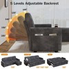 Vipbear 101" Sleeper Sofa Bed with Pull Out Bed,Sectional Sleeper Sofa with Reclining Backrest/Reversible Storage Chaise/USB Ports,Tool-Free Assembly - 3 of 4