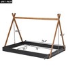 CAVINAS Kids Toddler Bed with Triangle Structure,Full/Twin Size Floor Bed with Simple Style,Montessori Bed for Bedroom Playroom - 3 of 4