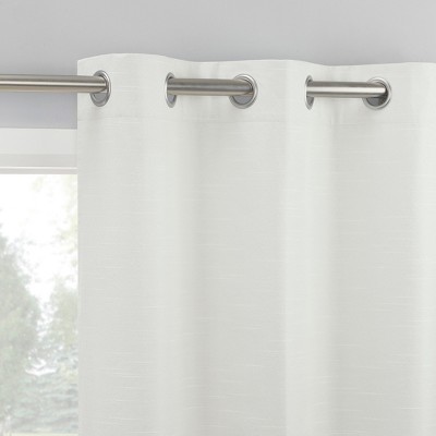 2pc Sun Zero Wylder Texture Thermal Blackout Grommet Curtain Panel Pair