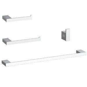 Elegant Lighting Sofia 4-Piece Bathroom Hardware Set in Chrome - 1 of 4