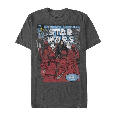 Men's Star Wars The Last Jedi Guard Comic Cover T-shirt : Target