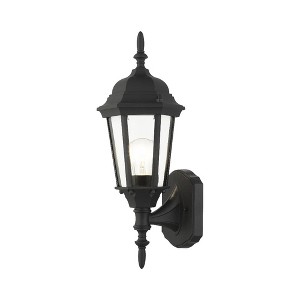 Livex Lighting Hamilton 1 - Light Wall Light in  Textured Black - 1 of 4