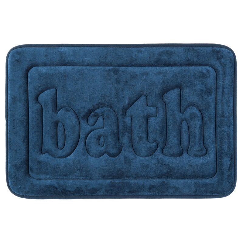 Unique Bargains Memory Foam Water Absorbent Quick Dry Non-Skid Bottom Soft Bathroom Rugs, 1 of 7