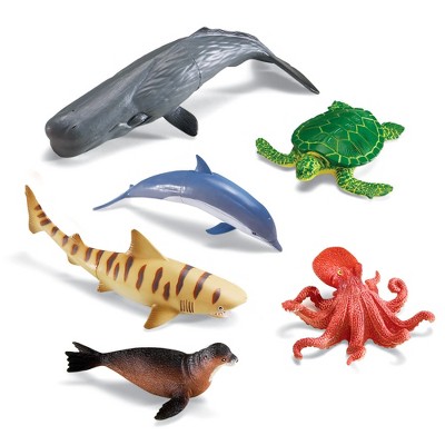 Learning Resources Jumbo Ocean Animals I Octopus, Whale, Shark, Sea ...