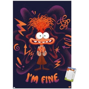 Trends International Disney Inside Out 2 - Anxiety I'm Fine Unframed Wall Poster Prints - 1 of 4