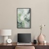 Art Remedy Rainfall on the Grass Green Abstract Wall Art Framed - 2 of 4
