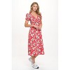 WEST K Women's Haven Short Sleeve Keyhole Printed Midi Dress - 2 of 4