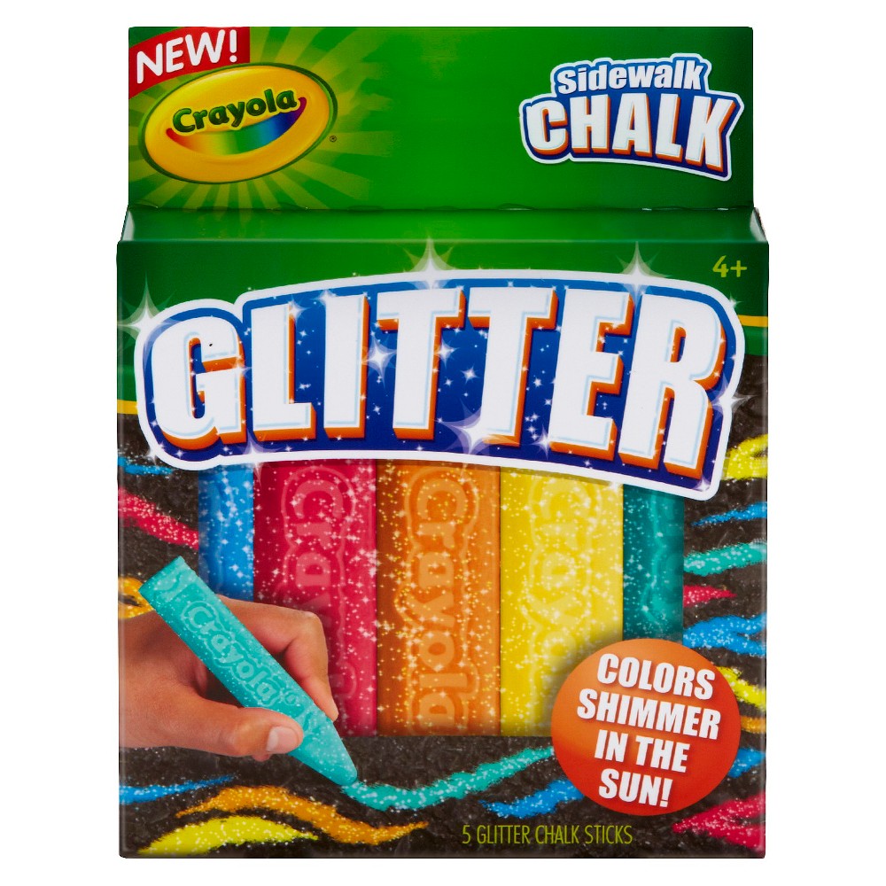 UPC 071662035846 product image for 5ct Sidewalk Chalk Crayola - Glitter | upcitemdb.com