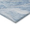 Denim Blue And Sky Blue Abstract Washable Indoor Outdoor Area Rug - 4 of 4