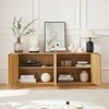 Okak Bedroom Dresser Nightstand w 9 Long Drawers & Antique Handles Wood Storage Chest Cabinet for Living Room Hallway Entry Kids Room - 2 of 4