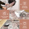 Washable Rug for Living Room  Trellis Rug Non Slip Throw Rugs Vintage Bedroom Rugs Low Pile Non Shedding - 4 of 4