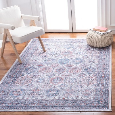 Serapi Ivory and Rust 8' x 10' Hand-knotted Washable Area Rug