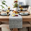 Design Imports Off-White Tonal Recycled Cotton Slubby Rib Table Runner - 4 of 4