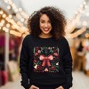 Simply Sage Market Women's Graphic Sweatshirt Coquette Holly Jolly - 2 of 4