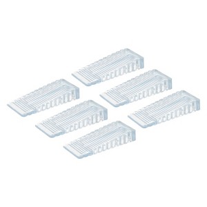 Unique Bargains ABS Anti-Slip Mini Size Wide Applications Door Stop 6 Pcs - 1 of 4