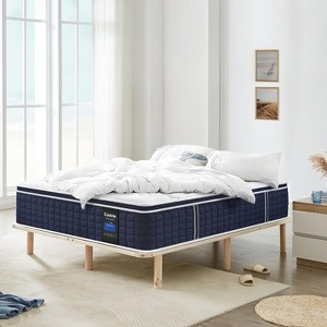 Coolvie 14 Inch Mattresses, Soft Gel Memory Foam Mattress in a Box with Euro Top Medium Plush Feel, Supportive Independent Pocket Springs - 1 of 4
