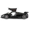 Link 1:14 RC Pagani Huayra Super Sports Car Bright Headlights and Rear Lights Great Gift For Kids - Black - 4 of 4