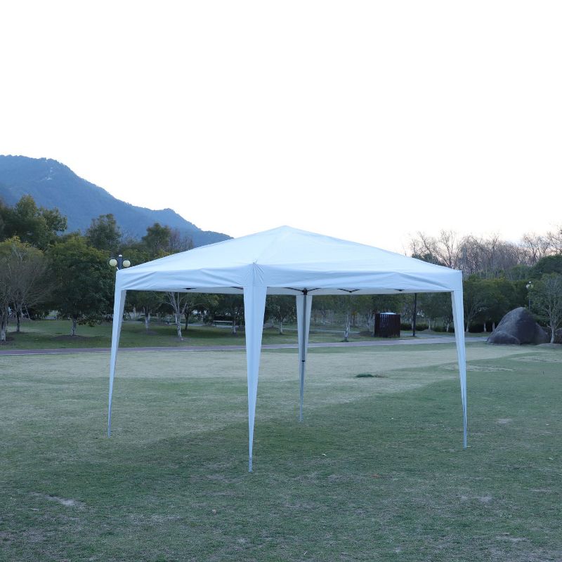 10x10ft Outdoor Patio Pop Up Gazebo Canopy with 4pcs Weight Sand Bag and Carry Bag - Maison Boucle, 2 of 7