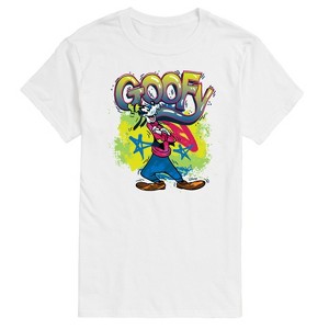 Men's - Disney - Goofy Graffiti Short Sleeve Graphic T-Shirt - 1 of 4