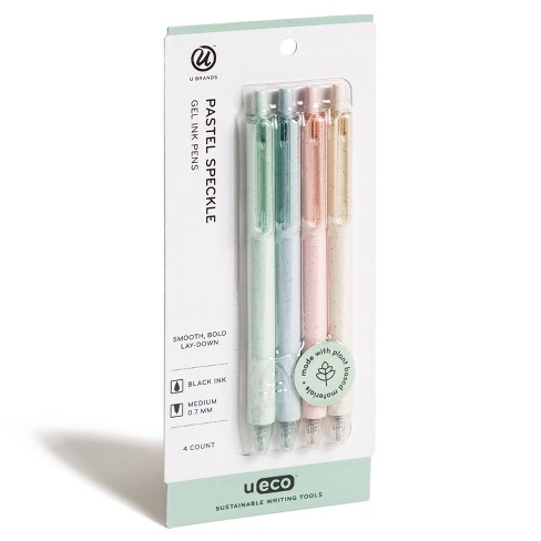 U Brands 4ct Gel Ink Pens Pastel Speckle Target