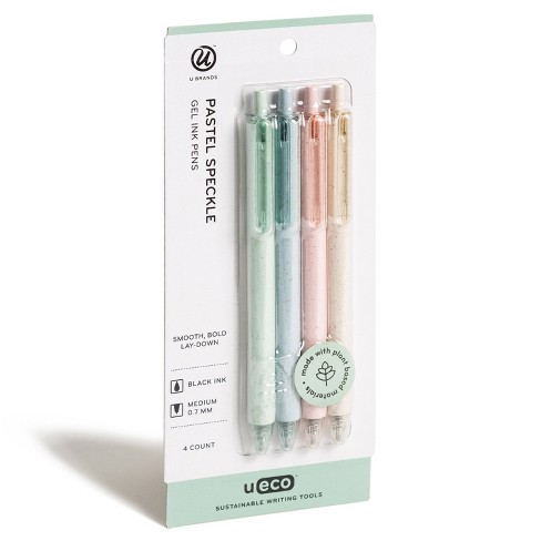 U Brands 4ct Gel Ink Pens - Pastel Speckle : Target