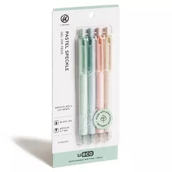 U Brands 4ct Gel Ink Pens - Pastel Speckle