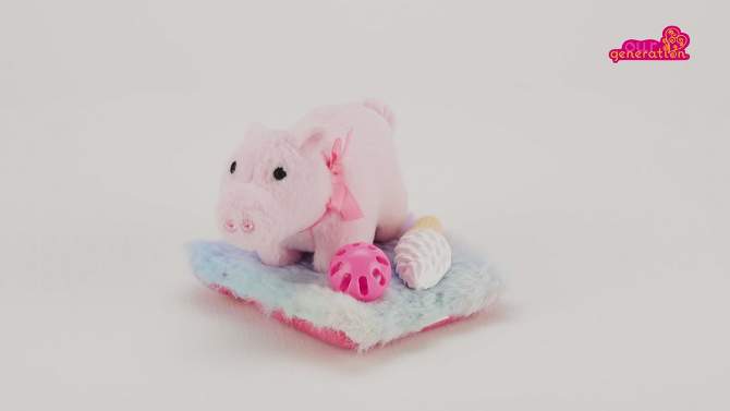 Our Generation Mini Plush Pet Piglet Set for 18&#34; Dolls, 2 of 7, play video