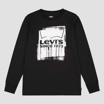 Levi's® Boys' Long Sleeve Logo Graphic T-Shirt - Black