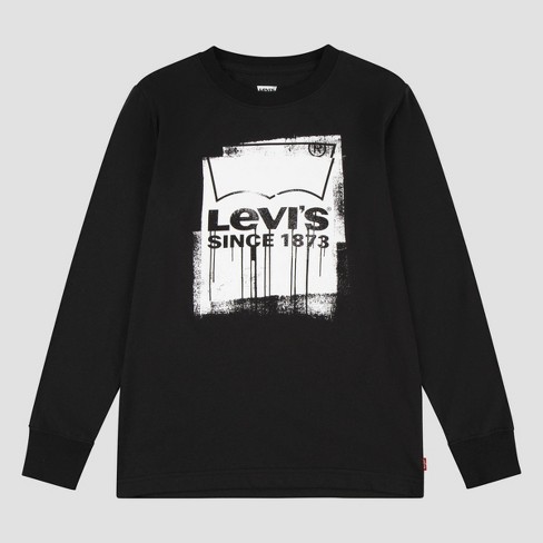 levi's black and white shirt