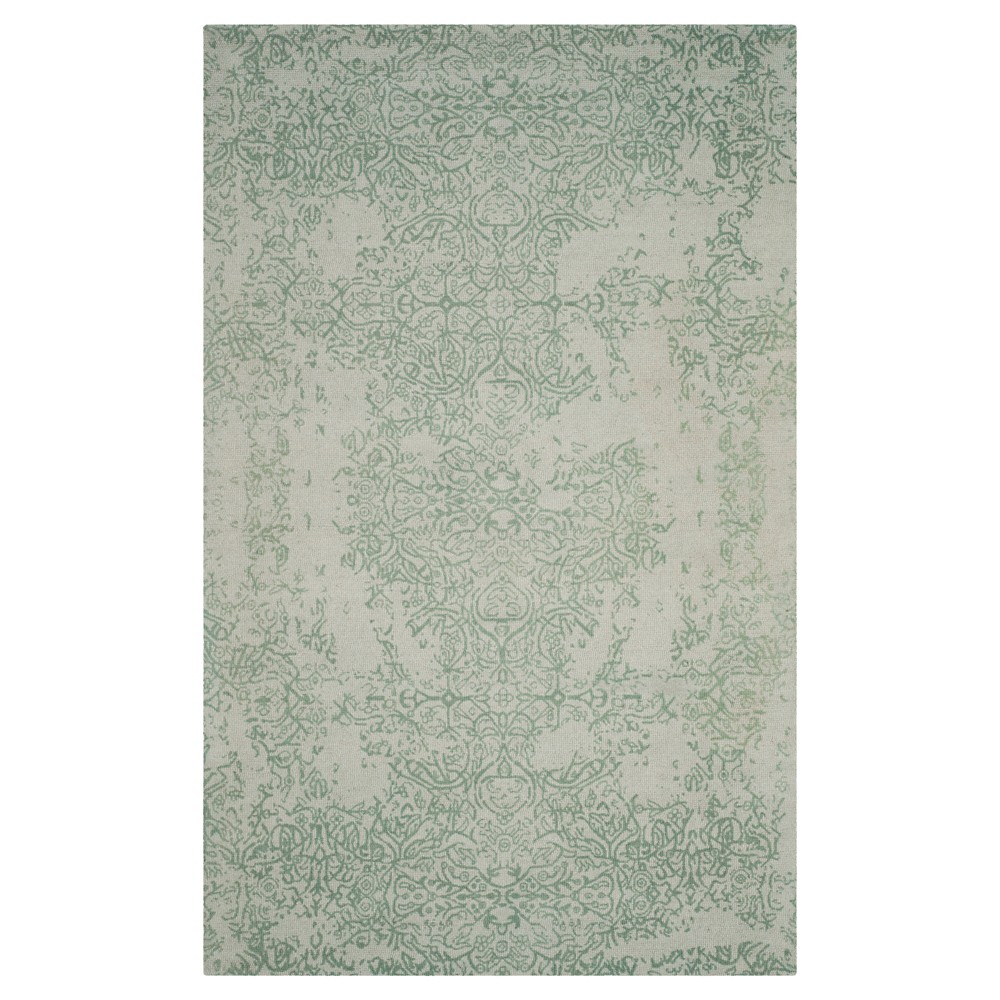 Restoration Vintage Rug - Gray/Turquoise - (4'x6') - Safavieh