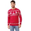 Coolmee Men's Ugly Xmas Sweater Funny Knit Christmas Sweater Long Sleeve Crewneck Holiday Pullover Unisex Gift - 2 of 4