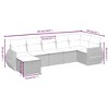 vidaXL Garden Sofa Set Beige Poly Rattan, Steel Large Modular - 4 of 4