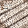 Acekool Modern Geometric Area Rug, Washable Non Slip Soft Low Pile Carpet, Distressed Bordered Foldable Accent Mat for Living Room Bedroom - 4 of 4