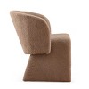 Modern Upholstered Accent Chair With Teddy Fabric, Single Sofa Side Chair For Bedroom, Dining Room Or Living Room Seating-Maison Boucle - 4 of 4