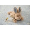 Bearington Baby Bunny Tail Plush Stuffed Animal Bunny with Rattle, 8 inches - 4 of 4