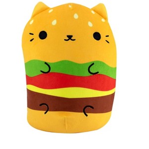 Cats vs Pickles 8” Jumbo Plushies - Meet Cheeseburger Cat, the Big and Juicy Burger Cat! - 1 of 3