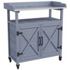 VYNXARIA Outdoor Potting Bench ¨C Stylish & Mobile Gardening Station with Storage! - 3 of 4