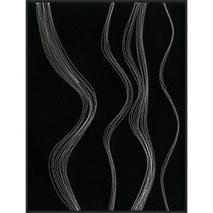 32" x 42" Rippling Stitches II by Regina Moore Framed Canvas Wall Art Print - Amanti Art: Modern Abstract, Vertical Layout, Lithograph - 1 of 4