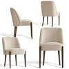 Mid Century Modern Dining Room Chair Set of 4 Linen Upholstered Dining Chair​ Solid Wood Dining Chair with Beech Legs for Kitchen-Tanpinhause - 2 of 4