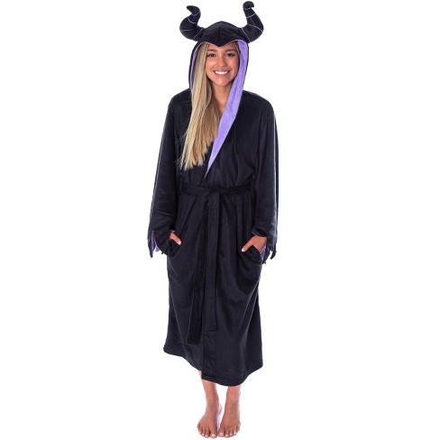 Women Fleece Hooded Bathrobe Women's Princess Robe Lightweight