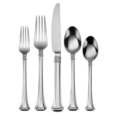 20pc Stainless Steel Apollonia Everyday Silverware Set - Oneida