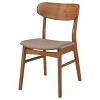 Coaster Home Furnishings Dortch Dining Side Chair Walnut and Brown (Set of 2) - 3 of 4