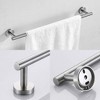 JUJABU 3-Piece Bathroom Hardware Set with Towel Bar, Toilet Paper Holder & Robe Hooks - 3 of 4