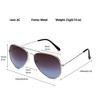 Anna-Kaci Women's Classic Aviator Sunglasses - 4 of 4