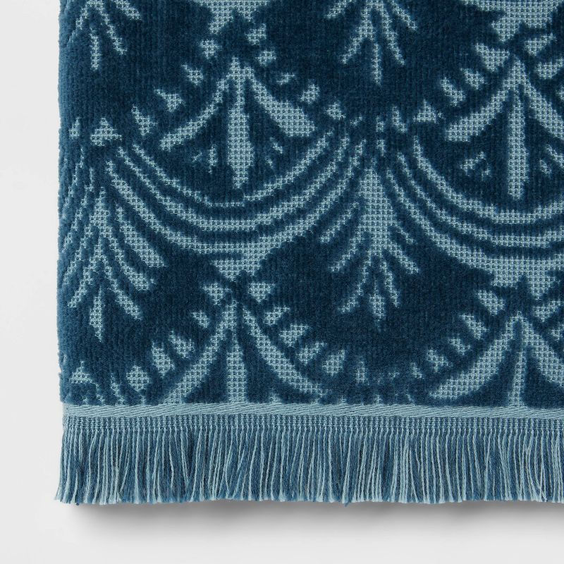 Plush Scallop Towel Teal Blue - Threshold™, 3 of 7