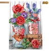 Briarwood Lane Love Filled Mason Jars Valentine's Day House Flag - 2 of 4