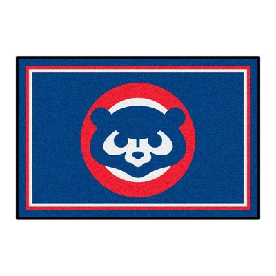 MLB Chicago Cubs 4'x6' 1990 Retro Collection Plush Area Rug