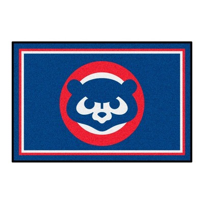 MLB Chicago Cubs 4'x6' 1990 Retro Collection Plush Area Rug