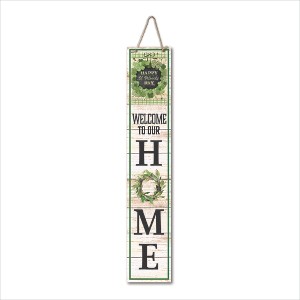 Courtside Market St Patricks Day Wreath Flag  7x40 Hanging Artboard with Twine - 1 of 2