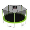 GDFStudio David Outdoor/Indoor Galvanized Steel Ladder Round Trampoline with Enclosure and Basketball Hoop - 2 of 4